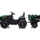 Elektriskais traktors ar piekabi BDM0925, zaļš