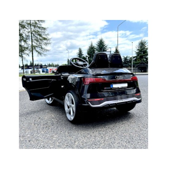 Elektroauto bērniem Audi E-Tron SQ8, 4x4, melns