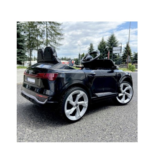 Elektroauto bērniem Audi E-Tron SQ8, 4x4, melns