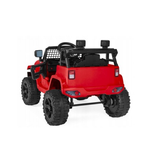 Elektroauto bērniem Jeep Tumša nakts, sarkana