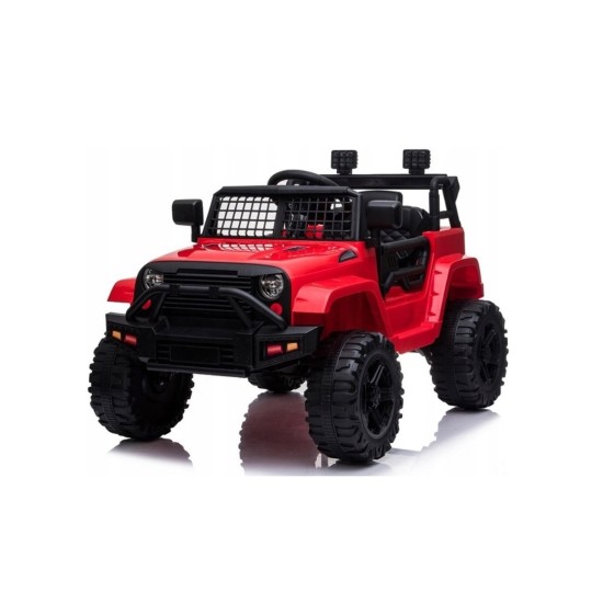 Elektroauto bērniem Jeep Tumša nakts, sarkana