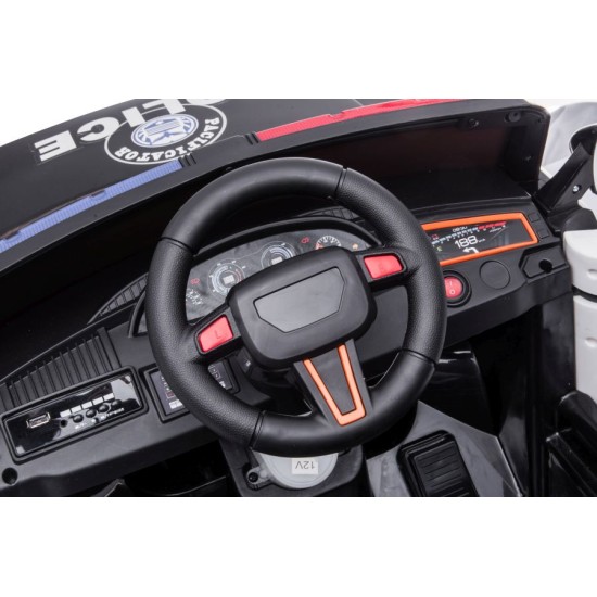 Vienvietīga policijas elektromobile BBH-021, melna