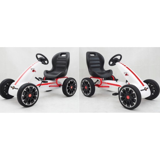 Hecht Abarth gokarts, balts