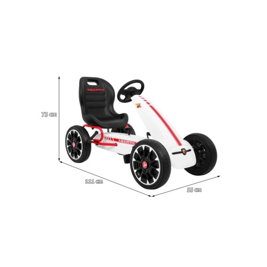 Hecht Abarth gokarts, balts