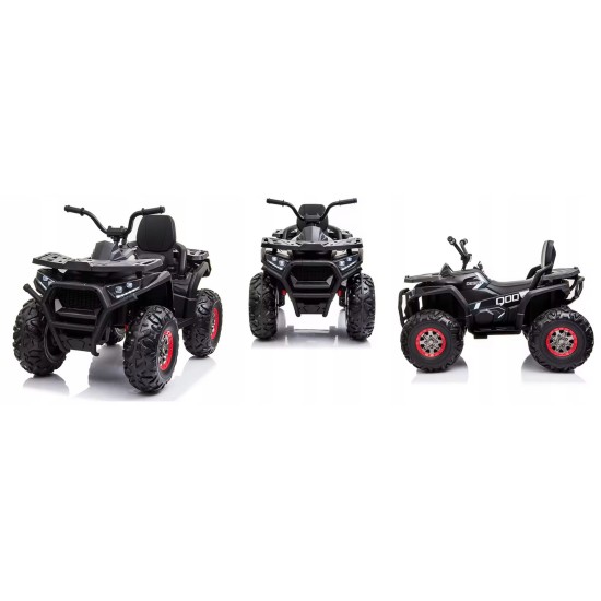 Vienvietīgs bērnu elektromobilis Quad ATV Desert, melns