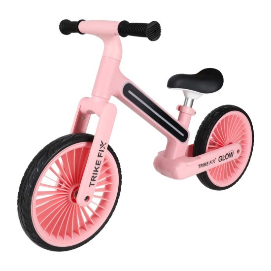 Balansa velosipēda trīsriteņa LED gaisma, rozā