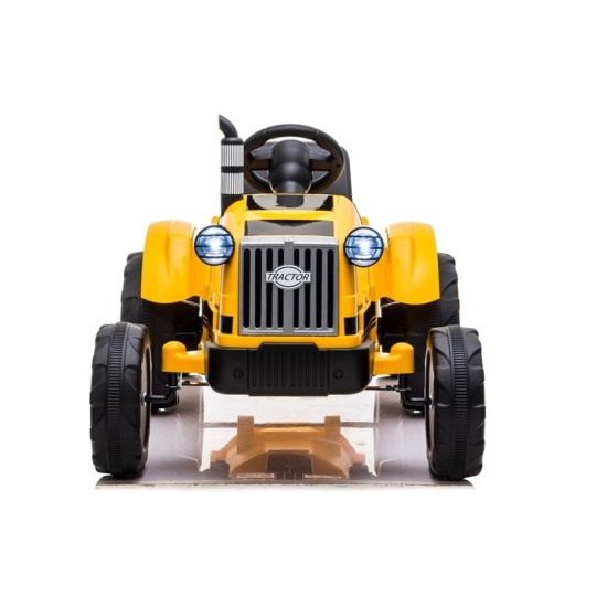 Ar akumulatoru darbināms dzeltens traktors CH9959