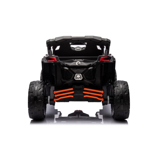 Vienvietīgs bērnu elektromobilis Can-Am Maverick ATV 800w, 4x4. oranža