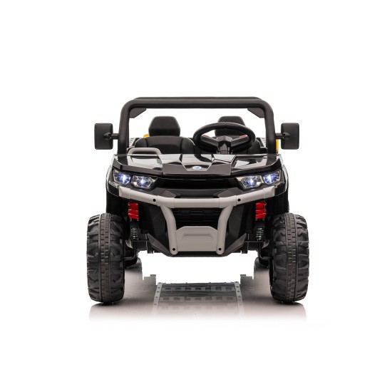 Divvietīga bērnu elektromobilis Farmer Truck, melns 4x4 300 W
