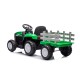 New Holland elektriskais traktors ar piekabi, zaļš
