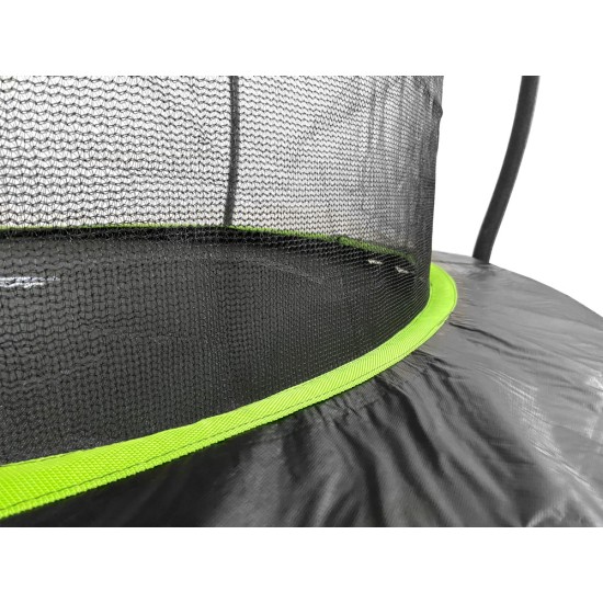 Batuts 12" 366 cm diametrā, ar drošības tīklu un kāpnēm "LEAN Sport Max"