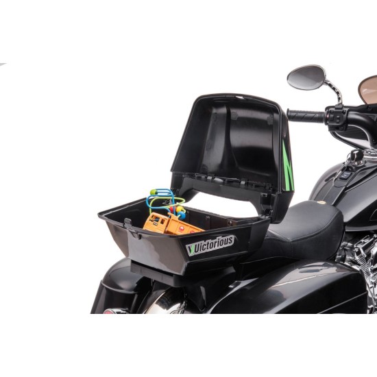 Elektriskais klusais trīsriteņu motocikls Goldwing NEL-R1800GS, melns