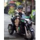 Elektriskais klusais trīsriteņu motocikls Goldwing NEL-R1800GS, melns