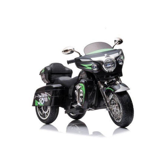 Elektriskais klusais trīsriteņu motocikls Goldwing NEL-R1800GS, melns