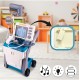 Ārstu komplekts ar ratiņiem "Medicīnas ratiņi", blue