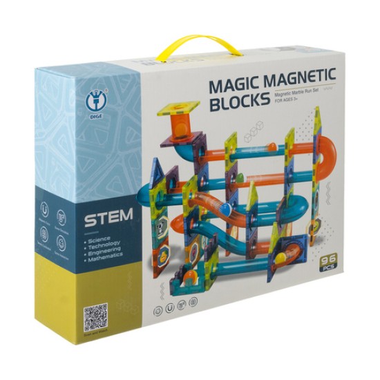 Izglītojošs Magnetic 3D konstruktors, 96 elementi