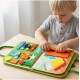Montessori manipulatīvās izglītojošās aktivitāšu grāmata — koferis