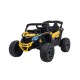 Vienvietīgs bērnu elektromobilis Can-Am Maverick ATV 800w, 4x4. dzeltena