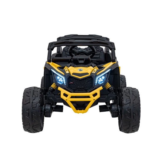 Vienvietīgs bērnu elektromobilis Can-Am Maverick ATV 800w, 4x4. dzeltena