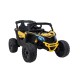 Vienvietīgs bērnu elektromobilis Can-Am Maverick ATV 800w, 4x4. dzeltena