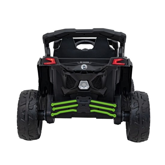 Vienvietīgs bērnu elektromobilis Can-Am Maverick ATV, 800w. 4x4, zaļš