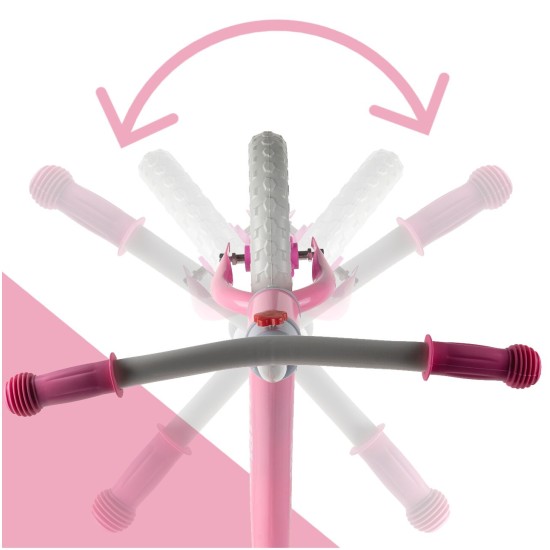 Līdzsvara velosipēds Malplay 12" Eva, Pink
