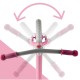 Līdzsvara velosipēds Malplay 12" Eva, Pink