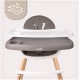 Bērnu barošanas krēsls 3in1 BITEO Grey