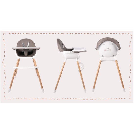 Bērnu barošanas krēsls 3in1 BITEO Grey