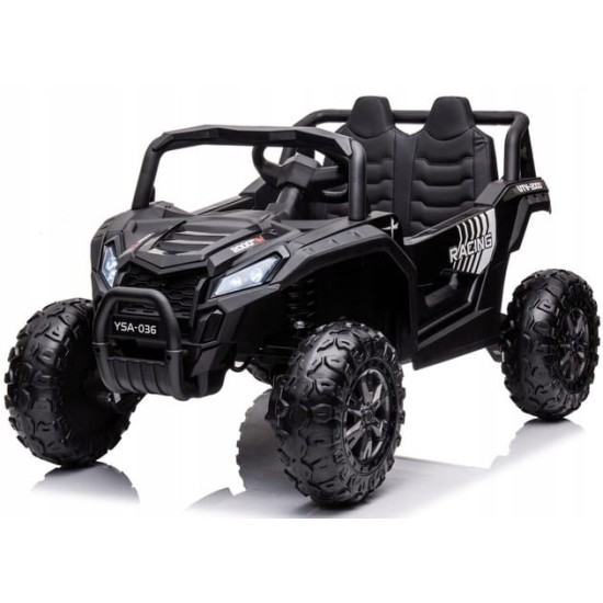 Divvietīgs elektromobilis UTV Buggy Racing 4x4, melns