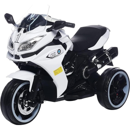 Elektriskais klusais trīsriteņu motocikls "Speed ​​​​1200 GS" White