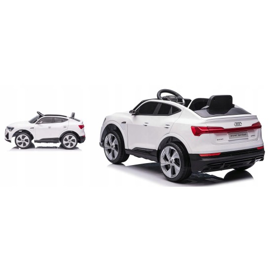 Elektroauto bērniem Audi E-Tron QLS-6688, 4x4, balts