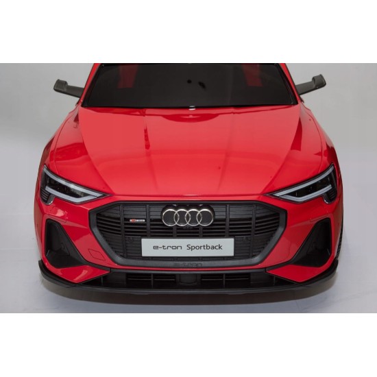 Elektroauto bērniem Audi E-Tron QLS-6688, 4x4, sarkans