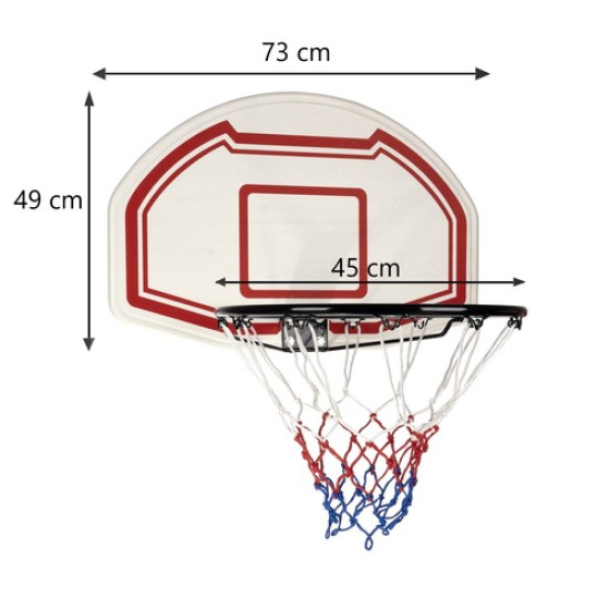 Basketbola vairogs Trizand, 73x49 cm