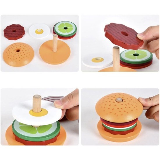 Koka iepriekš salikts burgers, Burgers