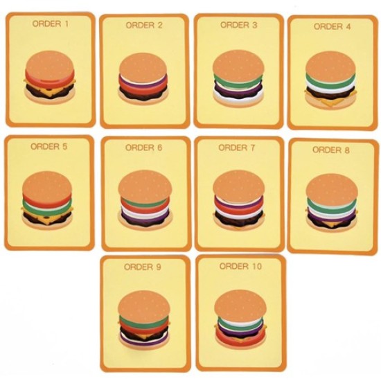 Koka iepriekš salikts burgers, Burgers