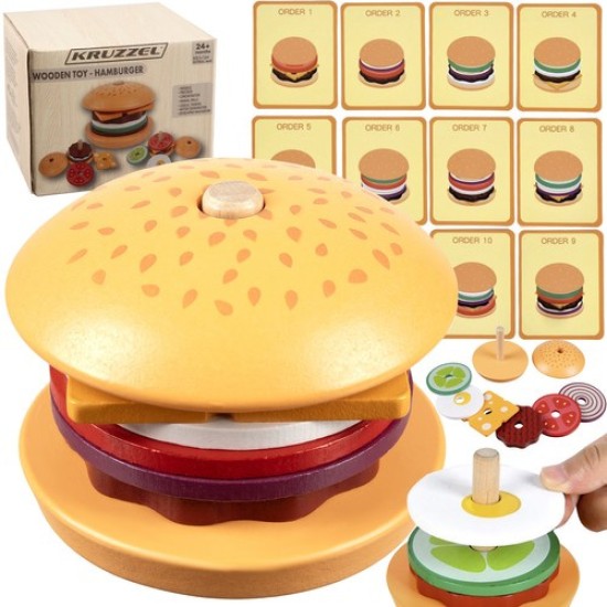 Koka iepriekš salikts burgers, Burgers