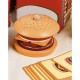 Koka iepriekš salikts burgers, Burgers