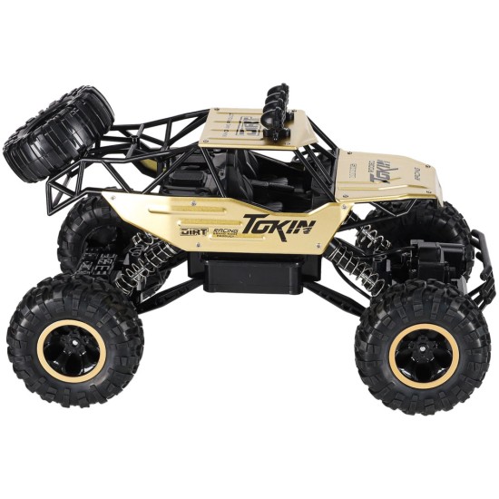 Radiovadāma automašīna Rock Crawler 1:12 4WD METĀLS zelta krāsā