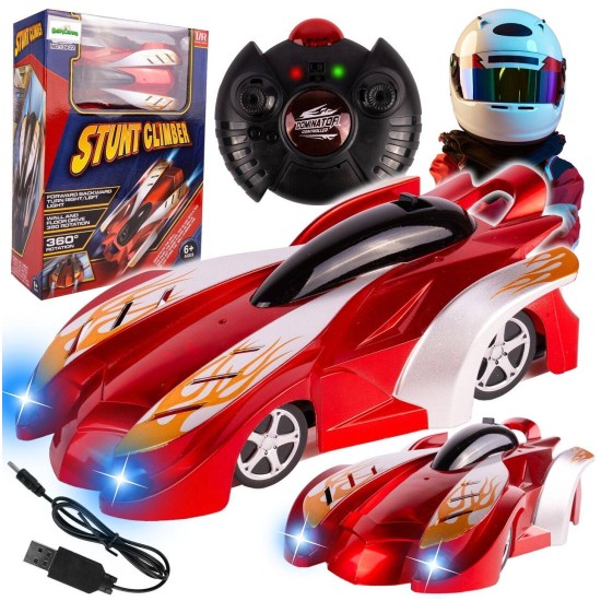 RC Tālvadības sporta automašīna, kas brauc pa sienām "Top Speed"