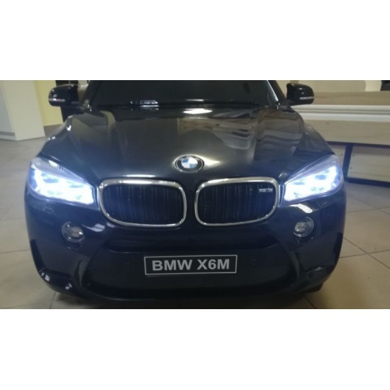 Vienvietīga bērnu elektromobilis BMW X6M, melns