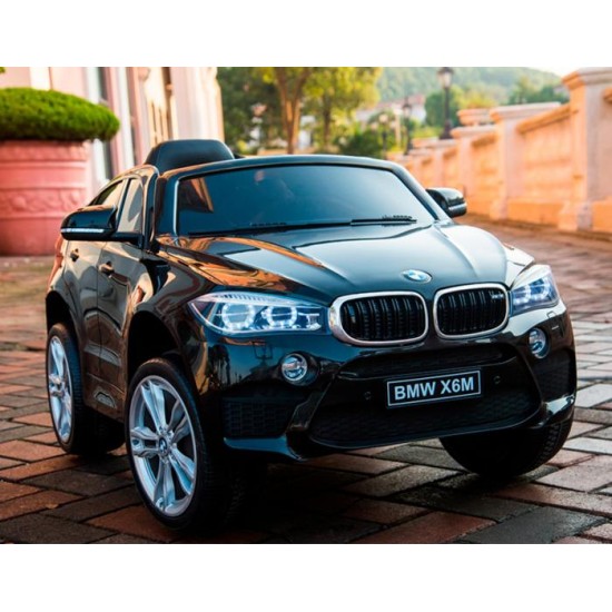 Vienvietīga bērnu elektromobilis BMW X6M, melns