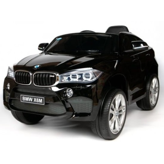 Vienvietīga bērnu elektromobilis BMW X6M, melns