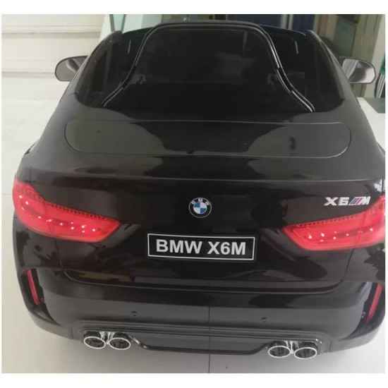 Vienvietīga bērnu elektromobilis BMW X6M, melns