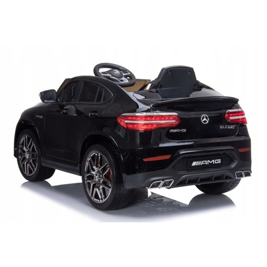 Vienvietīga bērnu elektromobilis Mercedes Benz GLC 63S 4x4, melns