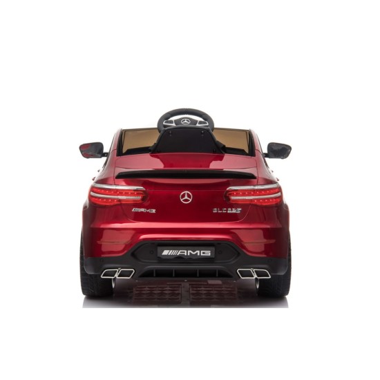 Vienvietīgs bērnu elektromobilis Mercedes Benz GLC 63S Lakots 4x4, Dark Red