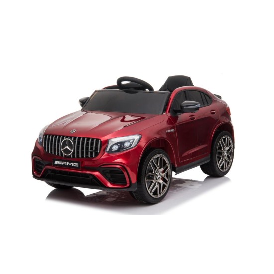 Vienvietīgs bērnu elektromobilis Mercedes Benz GLC 63S Lakots 4x4, Dark Red