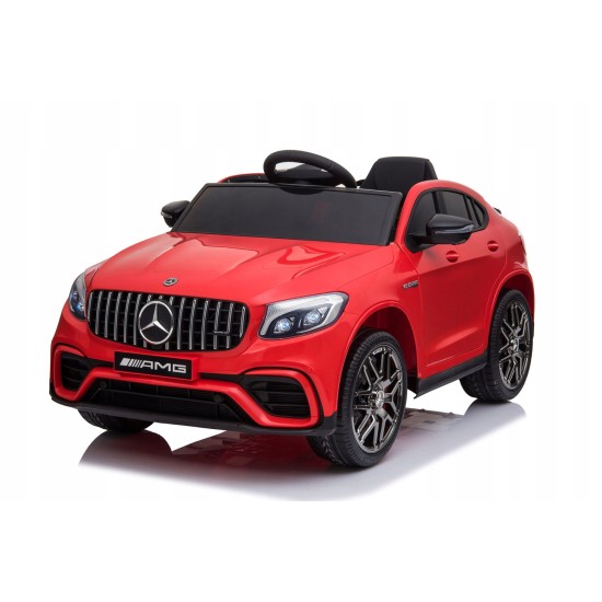 Vienvietīga bērnu elektromobilis Mercedes Benz GLC 63S 4x4, sarkans