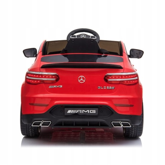 Vienvietīga bērnu elektromobilis Mercedes Benz GLC 63S 4x4, sarkans
