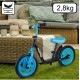 Balansa velosipēds ar EVA platformu 12" melns un zils